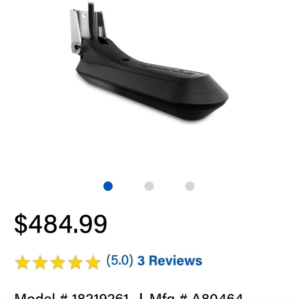 New Raymarine RV-100 Real Vision 3D All In One Transom Mount Transducer For Boat - Picture 13 of 13